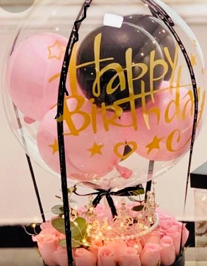 clear transparent bobo balloon with letter